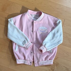 Pink and White Kids Sweatshirt